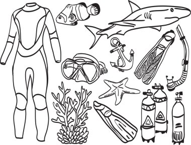 Diving equipment and sea life