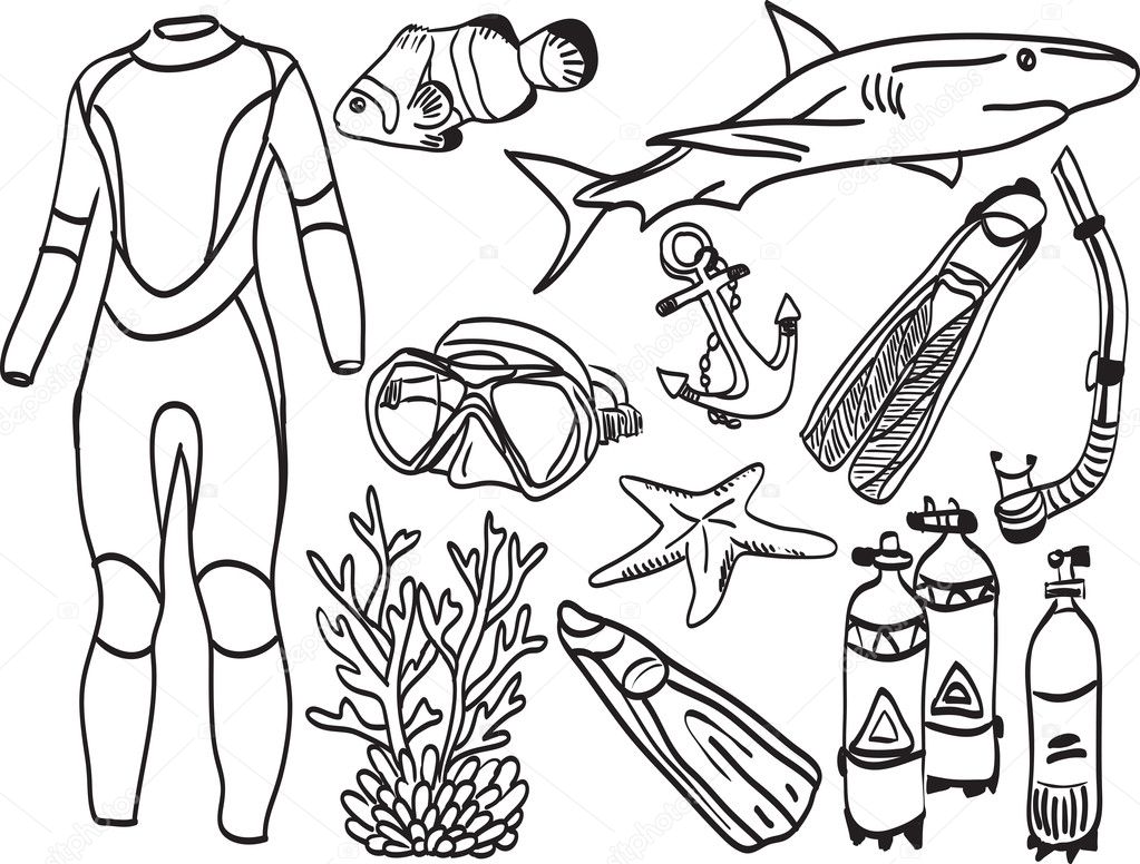 Diving equipment and sea life