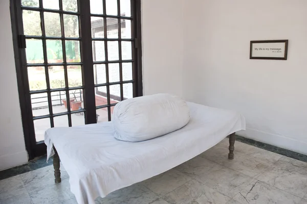 甘地的房间 — 图库照片