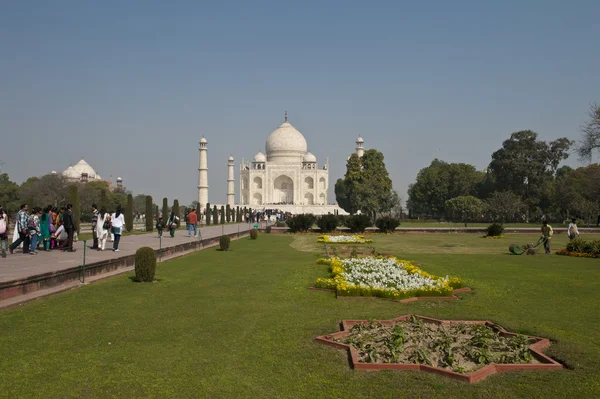 Taj Mahal e o Jardim — Fotografia de Stock