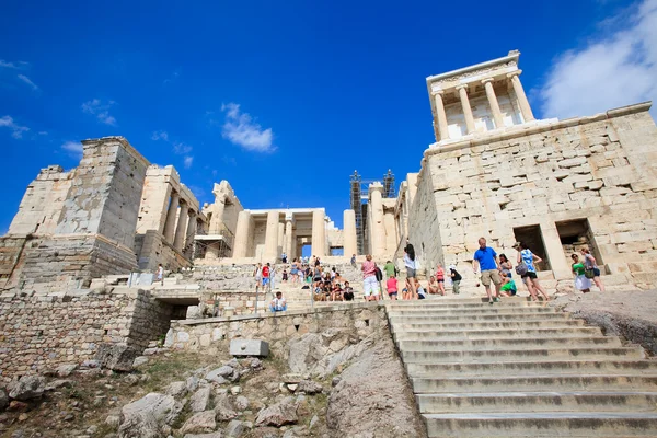 Porten i Akropolis, Aten, Grekland — Stockfoto