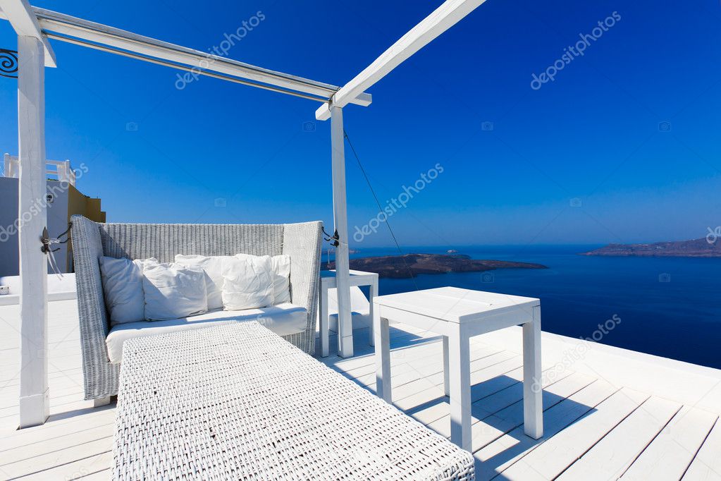 A nice luxury hotel in Fira, Santorini, Greece