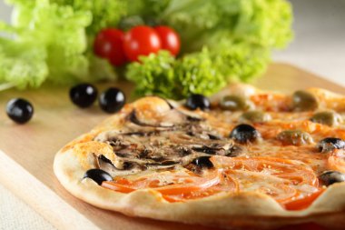 taze ve sıcak pizza