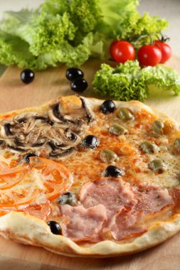 taze ve sıcak pizza