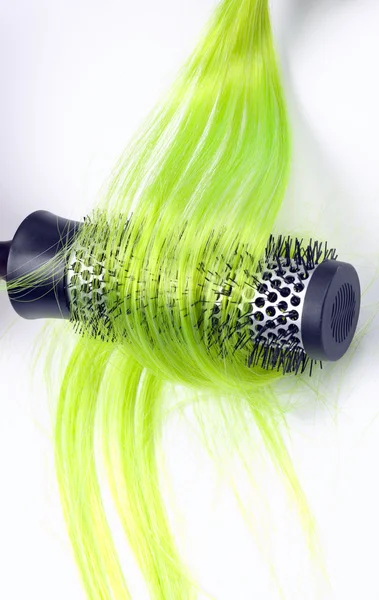 Escova com cabelo — Fotografia de Stock
