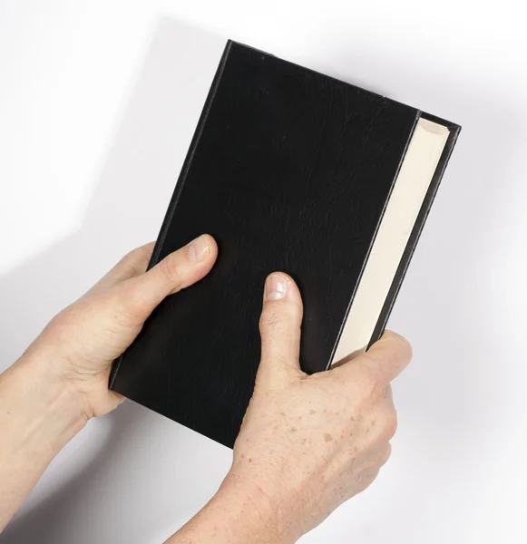 Bíblia na mão — Fotografia de Stock