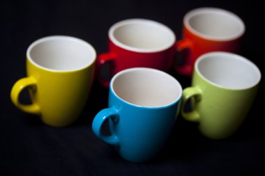 Colorful Coffecups clipart