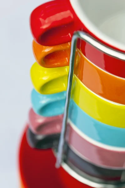Coloridas tazas de café — Foto de Stock