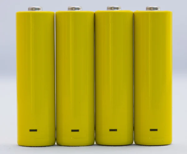 노란색 배터리 — 스톡 사진