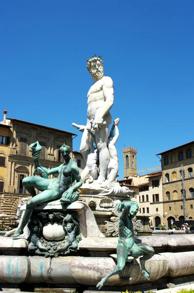 stock image Fountain of Neptune, Florence