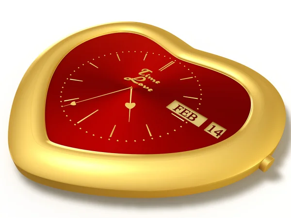Красные часы — стоковое фото