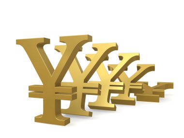 Depreciation of the yen clipart