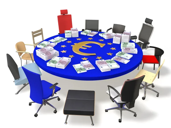 Evropská unie a euro — Stock fotografie