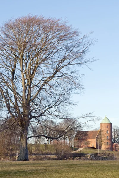 Skanderborg κάστρο εκκλησία — Φωτογραφία Αρχείου