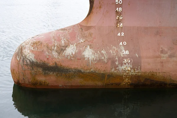 Bulbous Bow on Tanker — Stock Photo, Image