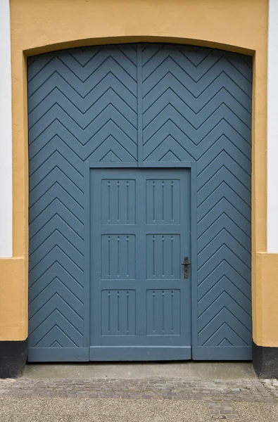 Portão azul — Fotografia de Stock