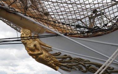 Figurehead on Sailship clipart