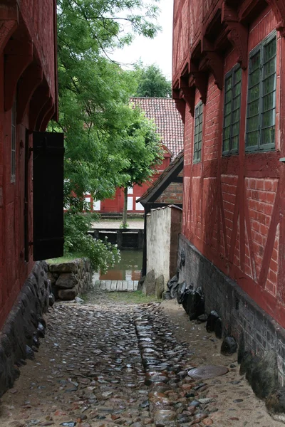 Eski köy sokakta — Stok fotoğraf