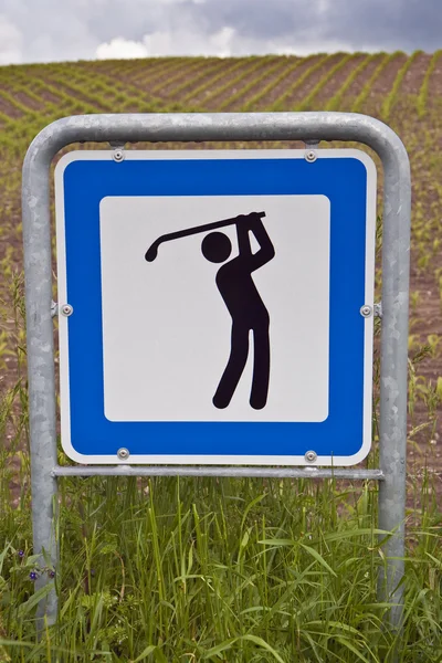 Golf Sign — Stock Photo, Image