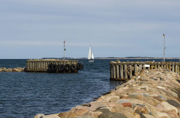 Entrance to a Small Harbour — Stock Photo, Image