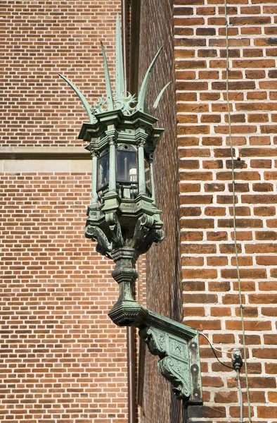 Outdoor Lamp on Brick Wall