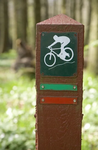 山地自行车标志 — 图库照片