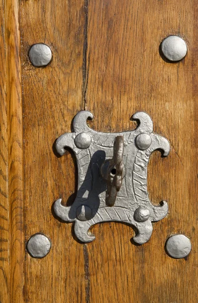 Fechadura na porta da igreja — Fotografia de Stock
