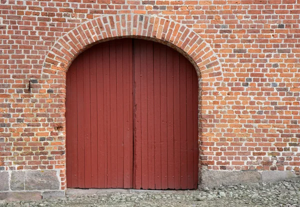 Gate in the Old Barn — Stock Photo, Image