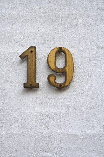 Número 19 — Fotografia de Stock