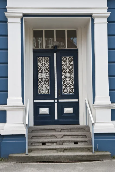 Blue Double Door — Stock Photo, Image