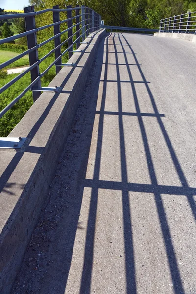 Shadows on a Small Bridge — Stock Photo, Image