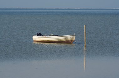 Dinghy at a Danish Coast clipart