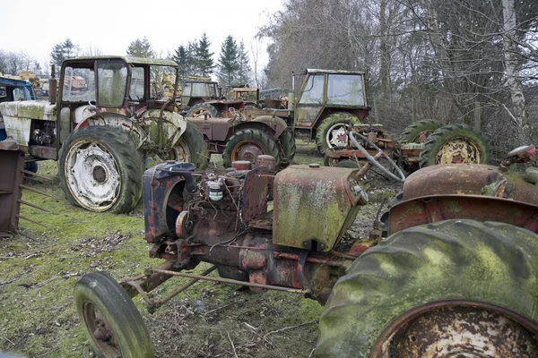 Scrap Tractors — Stock Photo, Image