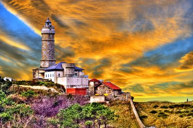 Lighthouse Santander Spain clipart