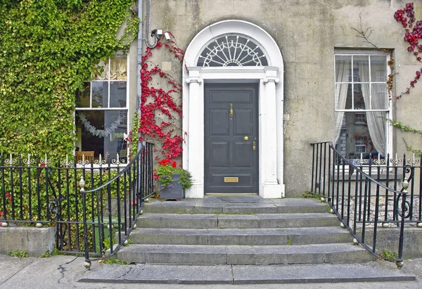 爱尔兰建筑物前门 免版税图库图片