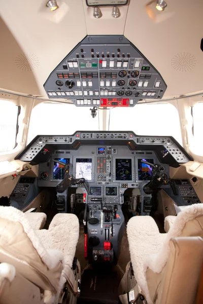 Flygplan cockpit — Stockfoto