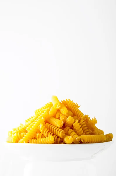 Bowl with Raw pasta — Stock Photo, Image