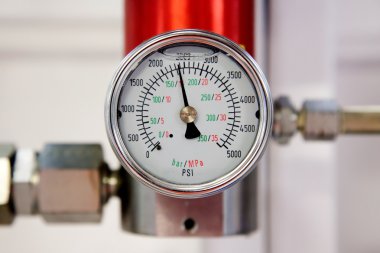 Industrial pressure meter clipart