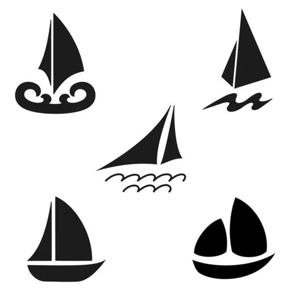 Conjunto de buques — Archivo Imágenes Vectoriales