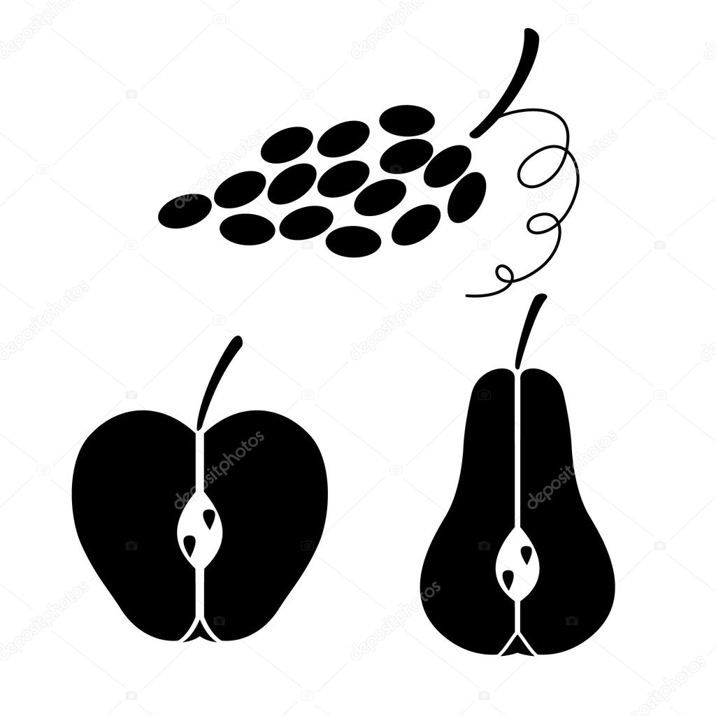 Fruit Scooper Stock Illustration - Download Image Now - Black And