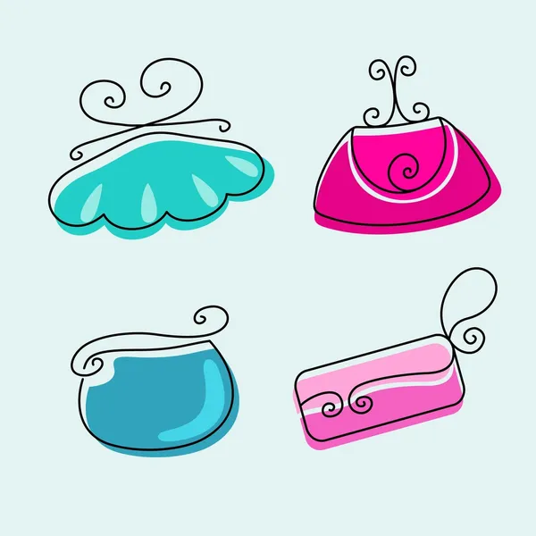 Female bags — Stock Vector