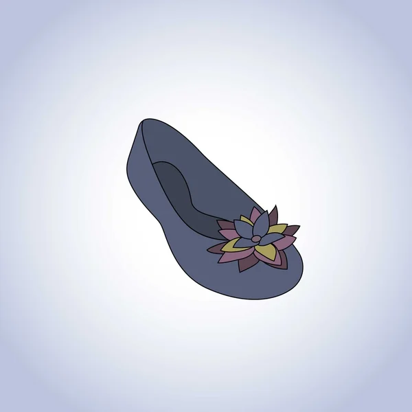 Une chaussure féminine — Image vectorielle