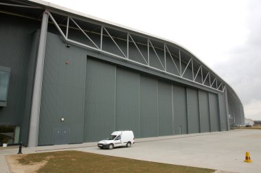 Hangar at Duxford Air Museum clipart