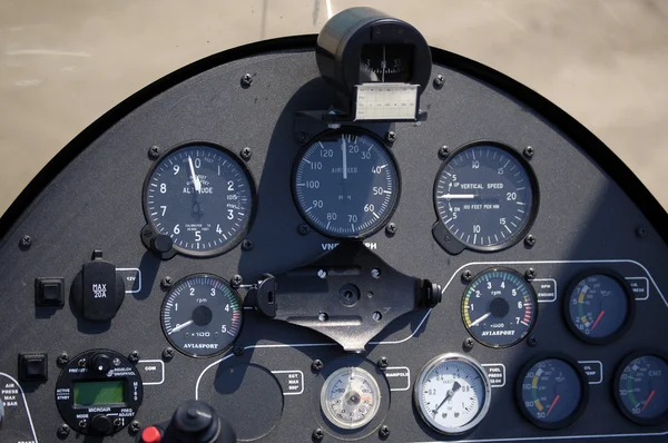 Autogyro cockpit — Stock Photo, Image