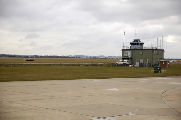 Duxford Air Museum control tower and platform — Stock Photo, Image