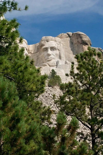 stock image Abraham lincoln at mt rushmore