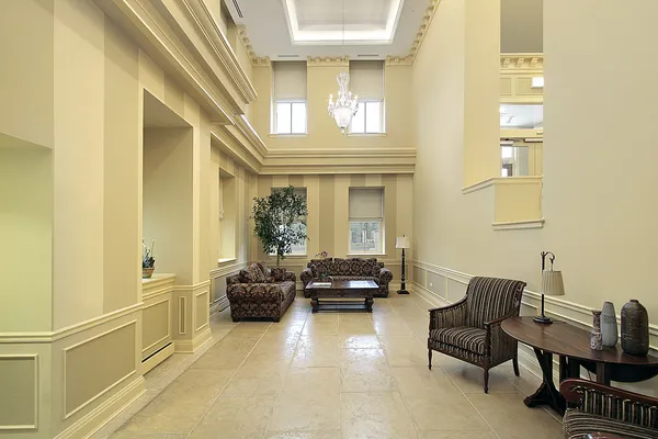 Lobby with sitting area — Stock Photo, Image