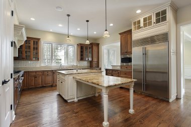 Kitchen in new construction home clipart