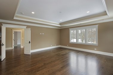 Master bath with tray ceiling clipart