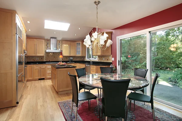 Kitchen with eating area — Stock Photo, Image